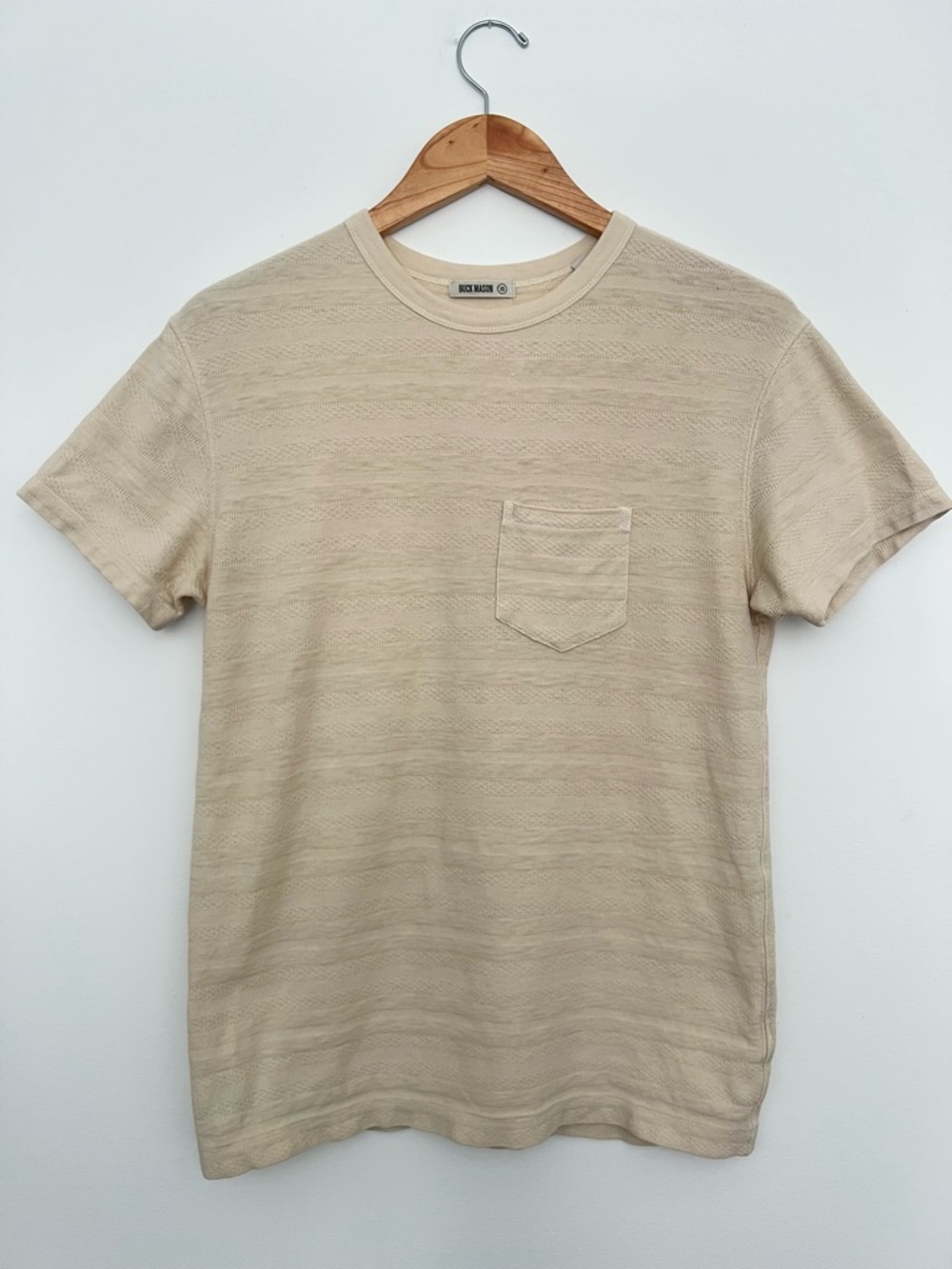 Men’s Buck Mason Textured Pocket Crew Tee
